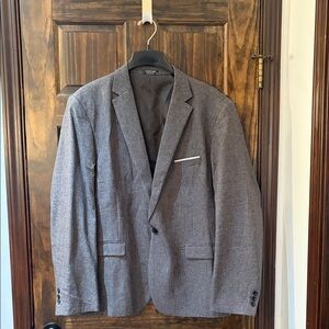 Club Monaco Gray Lightweight Men's Sport Jacket - Single-Breasted